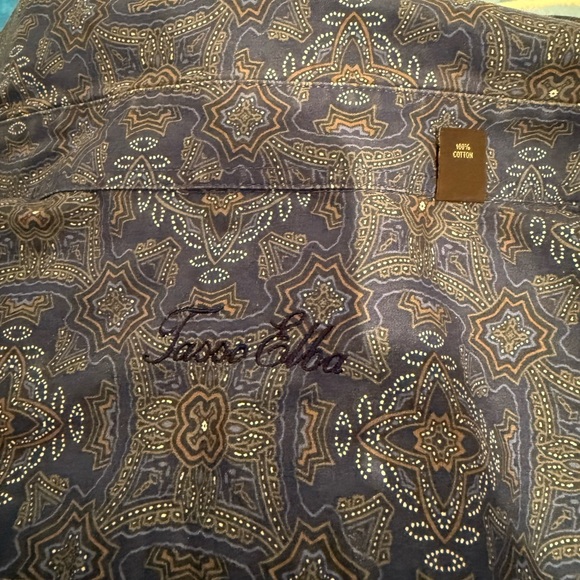 Men's Blue Patterned Jacket - Picture 3 of 4